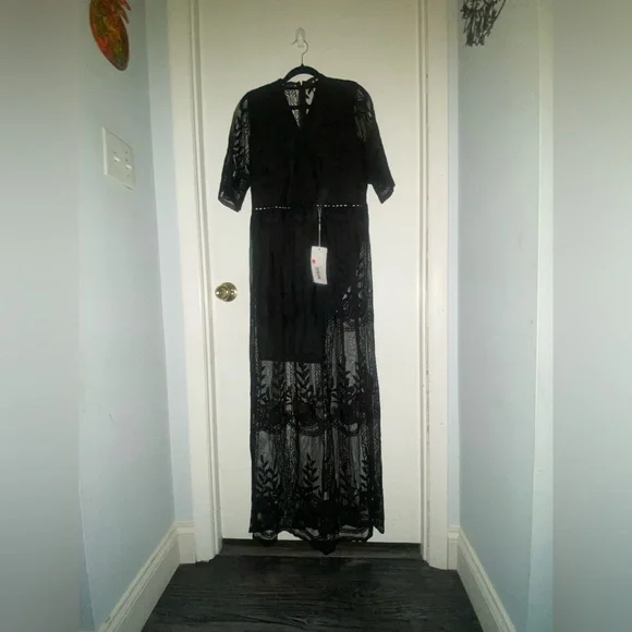 FOR MI | Women/Junior Large | Black | Lace | Boho | Casual | Portraits | NWT - Picture 7 of 16